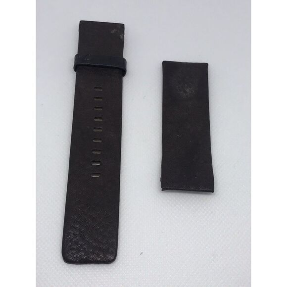 Fossil Brown Leather Watch Band Strap Bracelet 24mm - H22 - Picture 1 of 3